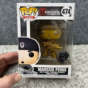 Funko Pop Marcus Fenix gold Figure Gears of War 474